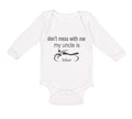 Long Sleeve Bodysuit Baby Don'T Mess with Me My Uncle Is A Biker Cotton