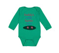 Long Sleeve Bodysuit Baby Daddy's Little Surfer Surfing Dad Father's Day Cotton