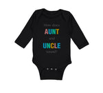 Long Sleeve Bodysuit Baby How Does Aunt and Uncle Sound Pregnancy Announcement - Cute Rascals