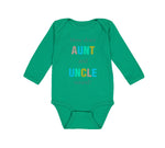 Long Sleeve Bodysuit Baby How Does Aunt and Uncle Sound Pregnancy Announcement - Cute Rascals