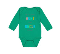 Long Sleeve Bodysuit Baby How Does Aunt and Uncle Sound Pregnancy Announcement - Cute Rascals