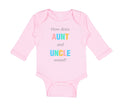 Long Sleeve Bodysuit Baby How Does Aunt and Uncle Sound Pregnancy Announcement
