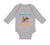 Long Sleeve Bodysuit Baby I Wheelie Love Daddy Dad Father's Day Motorcycle Bike
