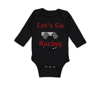 Long Sleeve Bodysuit Baby Let's Go Racing Boy & Girl Clothes Cotton