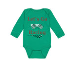 Long Sleeve Bodysuit Baby Let's Go Racing Boy & Girl Clothes Cotton