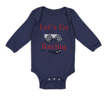 Long Sleeve Bodysuit Baby Let's Go Racing Boy & Girl Clothes Cotton