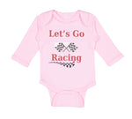 Long Sleeve Bodysuit Baby Let's Go Racing Boy & Girl Clothes Cotton