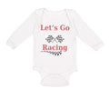Long Sleeve Bodysuit Baby Let's Go Racing Boy & Girl Clothes Cotton