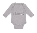 Long Sleeve Bodysuit Baby I like Pi Sign Geek Nerd Boy & Girl Clothes Cotton