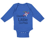 Long Sleeve Bodysuit Baby Daddy's Little Co Pilot Plane Flying Dad Father's Day - Cute Rascals