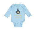 Long Sleeve Bodysuit Baby My Daddy Is The Dj Dad Father's Day Funny Cotton