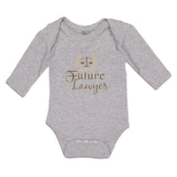 Long Sleeve Bodysuit Baby Future Lawyer Boy & Girl Clothes Cotton - Cute Rascals