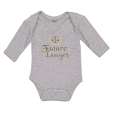 Long Sleeve Bodysuit Baby Future Lawyer Boy & Girl Clothes Cotton