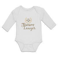 Long Sleeve Bodysuit Baby Future Lawyer Boy & Girl Clothes Cotton - Cute Rascals
