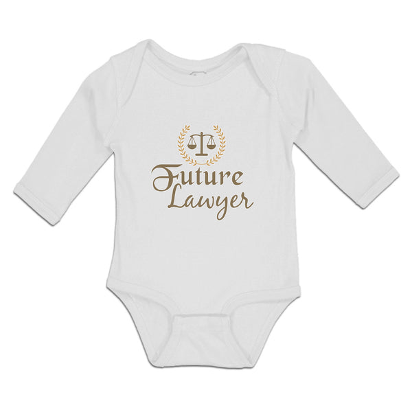 Long Sleeve Bodysuit Baby Future Lawyer Boy & Girl Clothes Cotton - Cute Rascals