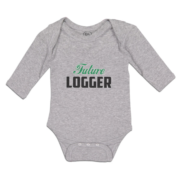Long Sleeve Bodysuit Baby Future Logger Boy & Girl Clothes Cotton - Cute Rascals