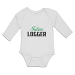 Long Sleeve Bodysuit Baby Future Logger Boy & Girl Clothes Cotton - Cute Rascals