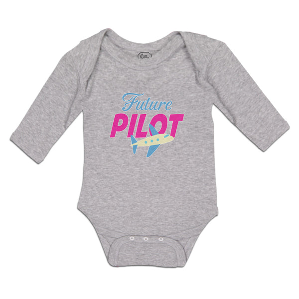 Long Sleeve Bodysuit Baby Future Pilot Boy & Girl Clothes Cotton - Cute Rascals