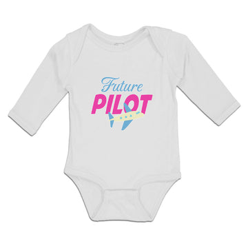 Long Sleeve Bodysuit Baby Future Pilot Boy & Girl Clothes Cotton