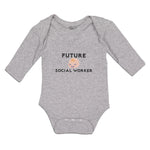 Long Sleeve Bodysuit Baby Future Social Worker Boy & Girl Clothes Cotton - Cute Rascals