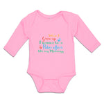 Long Sleeve Bodysuit Baby When I Grow up I Wanna Be Police Officer like My Mommy