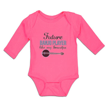 Long Sleeve Bodysuit Baby Future Banjo Player like My Grandpa Boy & Girl Clothes