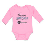 Long Sleeve Bodysuit Baby Future Banjo Player like My Grandpa Boy & Girl Clothes - Cute Rascals