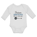 Long Sleeve Bodysuit Baby Future Banjo Player like My Grandpa Boy & Girl Clothes - Cute Rascals