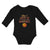 Long Sleeve Bodysuit Baby When I Grow up I Wanna Play Basketball with Ball Sport