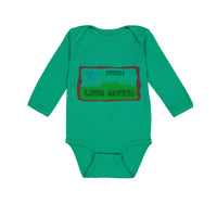 Long Sleeve Bodysuit Baby Future Lawn Mower Picture of A Blue Bird Cotton - Cute Rascals