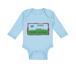 Long Sleeve Bodysuit Baby Future Lawn Mower Picture of A Blue Bird Cotton - Cute Rascals