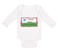 Long Sleeve Bodysuit Baby Future Lawn Mower Picture of A Blue Bird Cotton - Cute Rascals