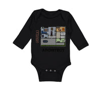 Long Sleeve Bodysuit Baby Future Architect Funny Style B Boy & Girl Clothes - Cute Rascals