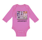 Long Sleeve Bodysuit Baby Future Architect Funny Style B Boy & Girl Clothes - Cute Rascals