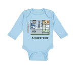 Long Sleeve Bodysuit Baby Future Architect Funny Style B Boy & Girl Clothes - Cute Rascals