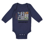 Long Sleeve Bodysuit Baby Future Architect Funny Style B Boy & Girl Clothes - Cute Rascals