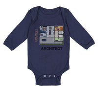 Long Sleeve Bodysuit Baby Future Architect Funny Style B Boy & Girl Clothes - Cute Rascals