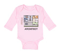 Long Sleeve Bodysuit Baby Future Architect Funny Style B Boy & Girl Clothes