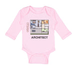 Long Sleeve Bodysuit Baby Future Architect Funny Style B Boy & Girl Clothes - Cute Rascals