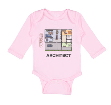 Long Sleeve Bodysuit Baby Future Architect Funny Style B Boy & Girl Clothes