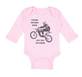 Long Sleeve Bodysuit Baby Future Dirt Bike Rider Just like My Daddy B Cotton