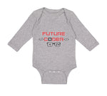 Long Sleeve Bodysuit Baby Future Coder Geek Coding Boy & Girl Clothes Cotton - Cute Rascals