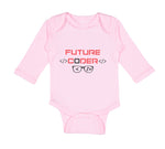 Long Sleeve Bodysuit Baby Future Coder Geek Coding Boy & Girl Clothes Cotton - Cute Rascals