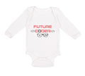 Long Sleeve Bodysuit Baby Future Coder Geek Coding Boy & Girl Clothes Cotton