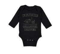 Long Sleeve Bodysuit Baby Future Tractor Driver Boy & Girl Clothes Cotton - Cute Rascals