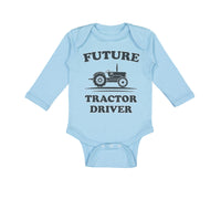 Long Sleeve Bodysuit Baby Future Tractor Driver Boy & Girl Clothes Cotton - Cute Rascals