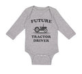 Long Sleeve Bodysuit Baby Future Tractor Driver Boy & Girl Clothes Cotton
