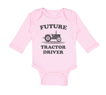 Long Sleeve Bodysuit Baby Future Tractor Driver Boy & Girl Clothes Cotton