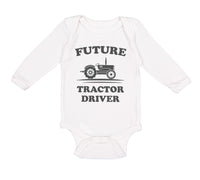 Long Sleeve Bodysuit Baby Future Tractor Driver Boy & Girl Clothes Cotton - Cute Rascals