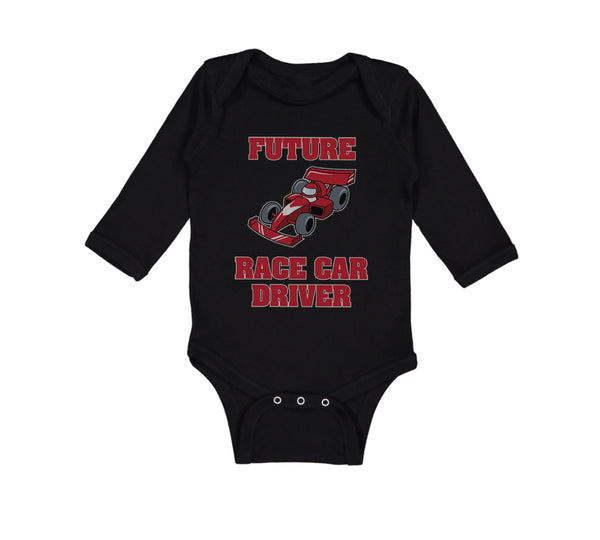 Long Sleeve Bodysuit Baby Future Race Car Driver Racing Style A Cotton - Cute Rascals